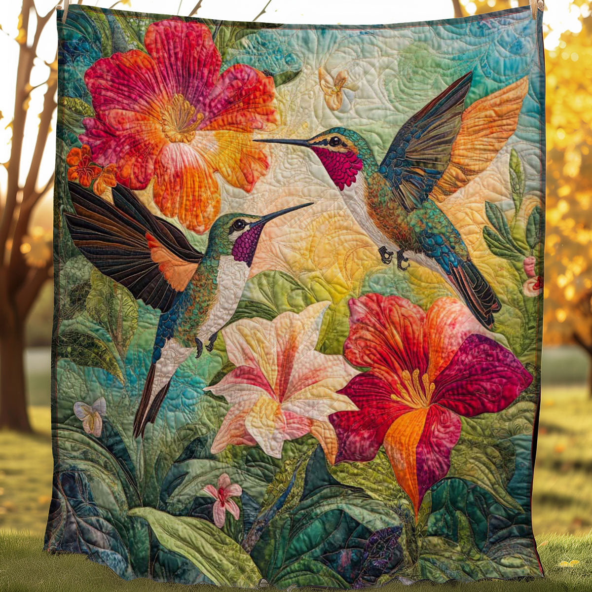 Hummingbird Feeding WP0608010CL Quilt