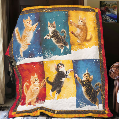 Jumping Cat Winter WP1308057CL Quilt