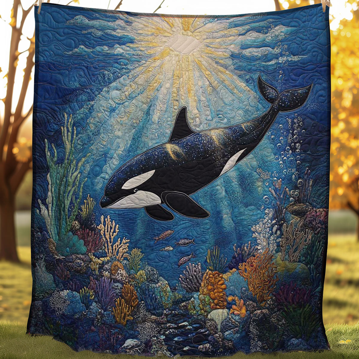 Killer Whale Sea WP0108033CL Quilt