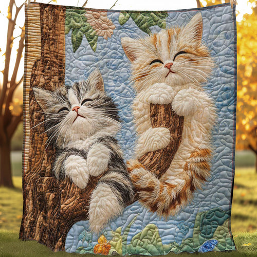 Kitten On Tree WP0608015CL Quilt