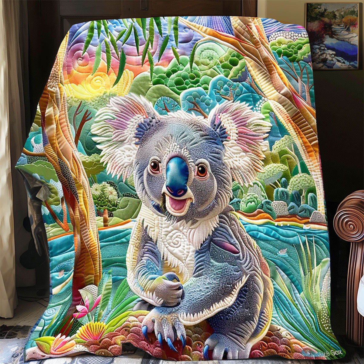 Lake Koala Sunset WP1308019CL Quilt