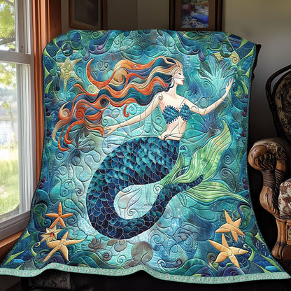 Mermaid Turquoise WP2208017CL Quilt