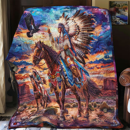 Native America Man WP1308023CL Quilt