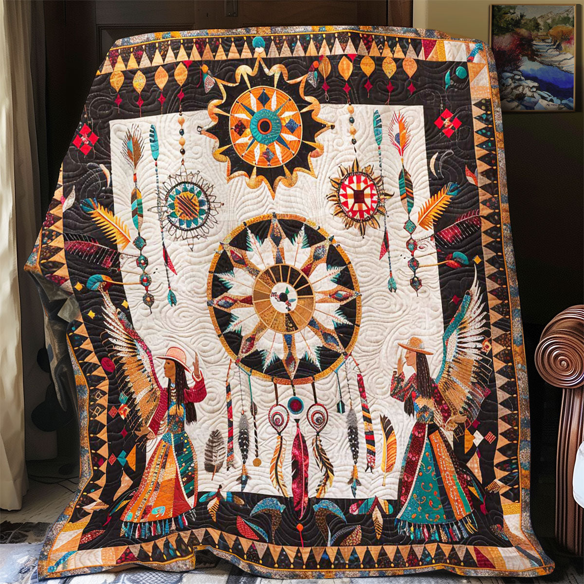 Native America Ritual WP1308024CL Quilt