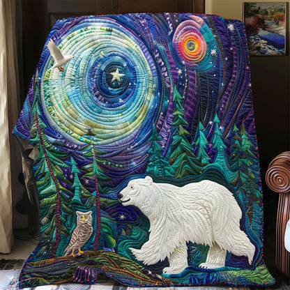 Night White Bear WP1508018CL Quilt