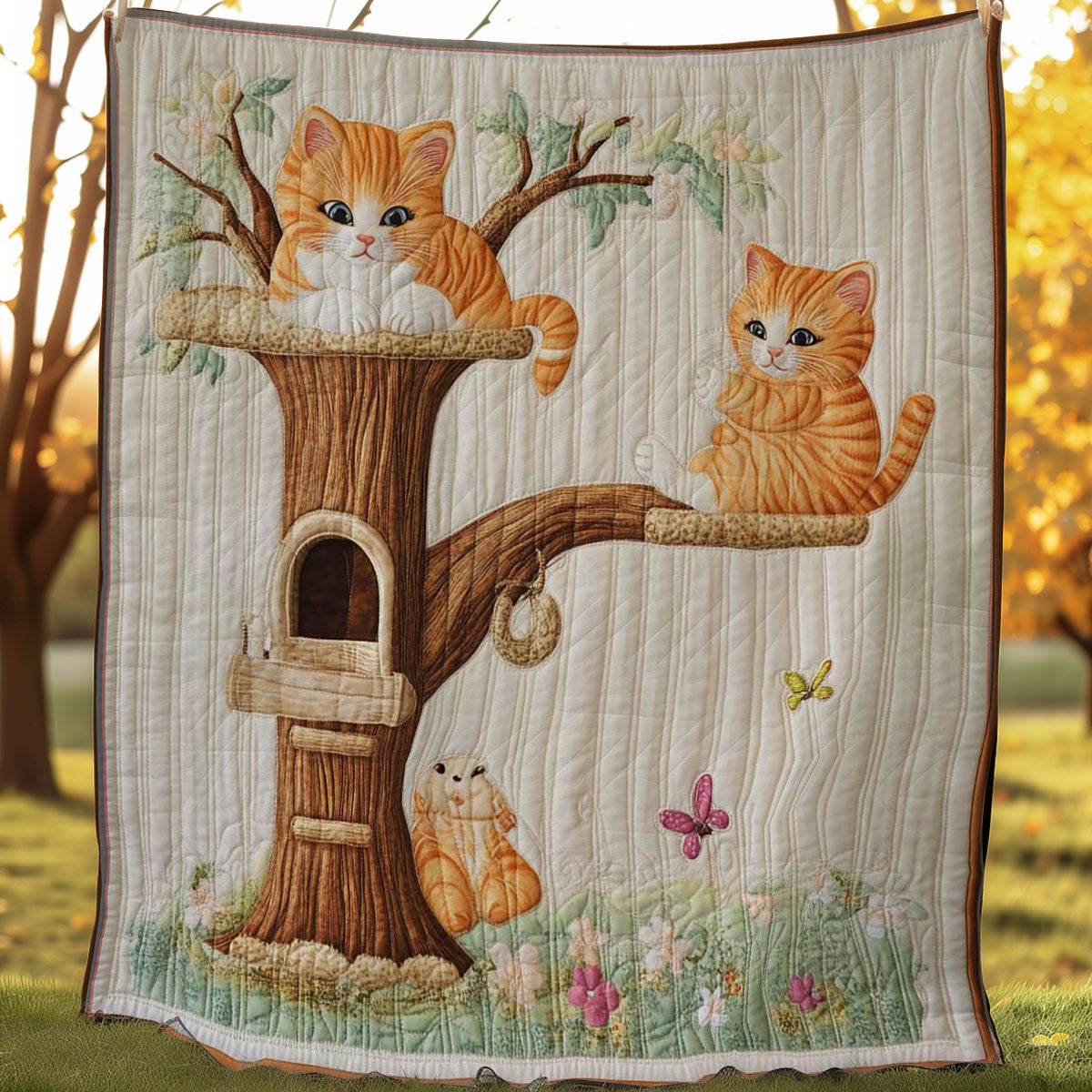 Orange Cat WP0608035CL Quilt