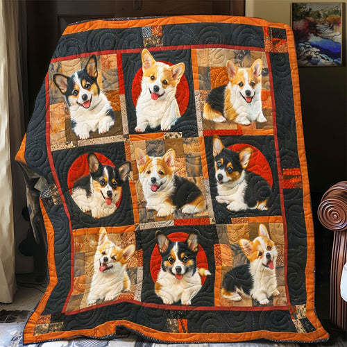 Puppy Corgi Collection WP2008044CL Quilt