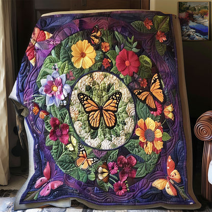 Purple Butterfly WP2008046CL Quilt