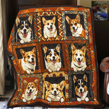 Smiling Royal Corgi WP2008051CL Quilt