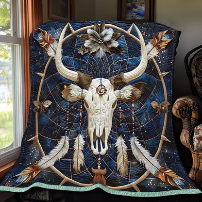 Tribe Skull Native American WP2208039CL Quilt