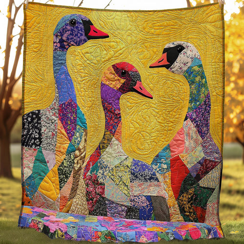 Vibrant Patchwork Goose WP0108040CL Quilt