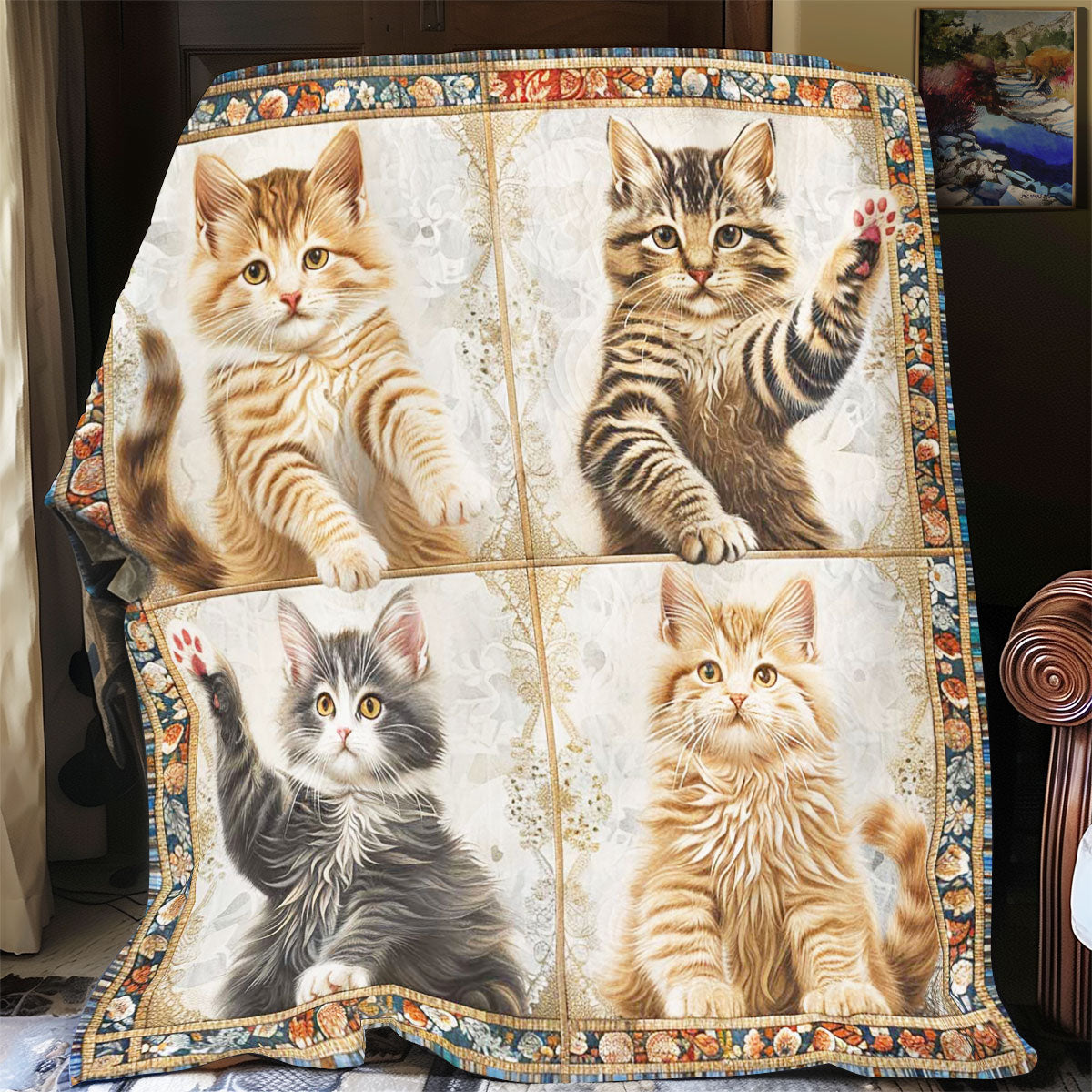 Welcome Cat WP1308047CL Quilt