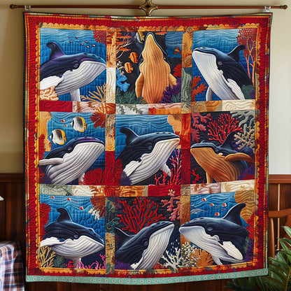 Abstract Whale WP3008031CL Quilt