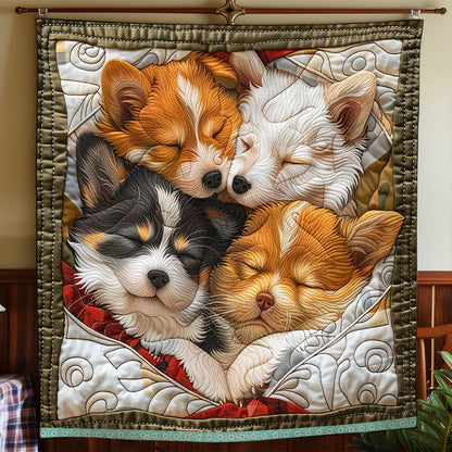 Adorable Corgi WP0509001CL Quilt