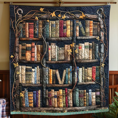 Ancient Castle Bookshelf WP0509003CL Quilt