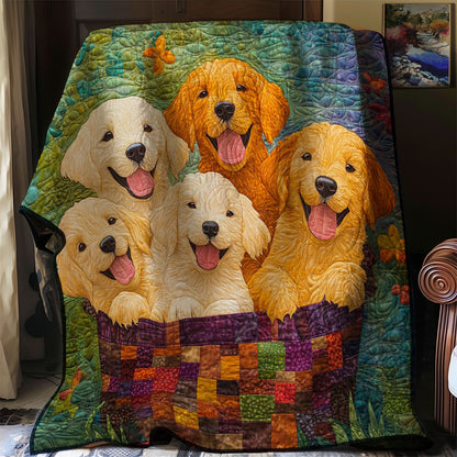 Basket Puppy WP0508015CL Quilt