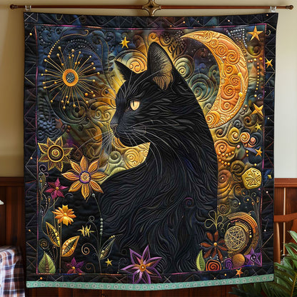 Black Cat Crescent WP0909028CL Quilt