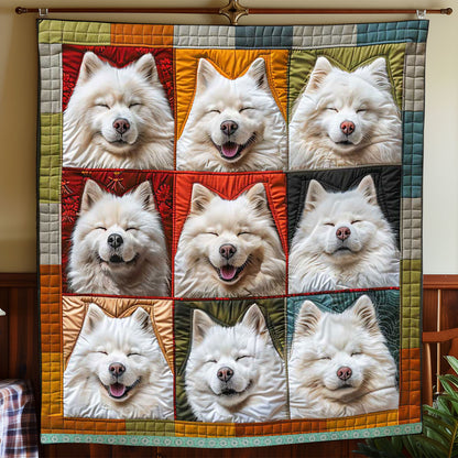 Chubby Samoyed Collection WP3008041CL Quilt