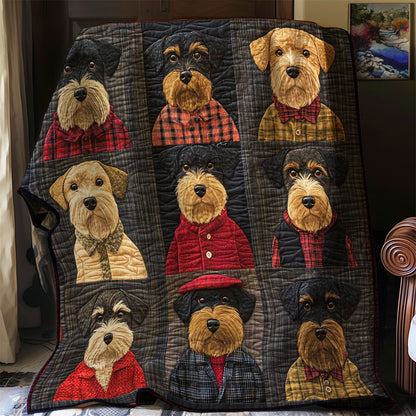 Collection Miniature Schnauzer WP0508028CL Quilt