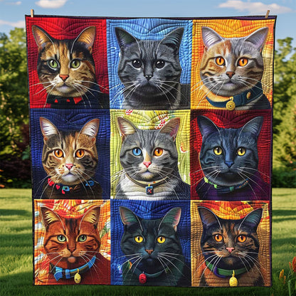 Colorful Tabby Collection WP1408005CL Quilt