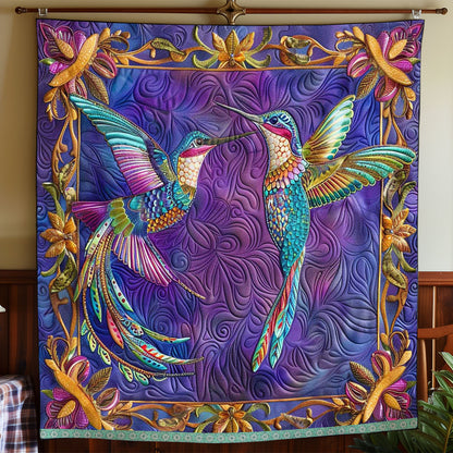 Couple Rainbow Hummingbird WP0409009CL Quilt