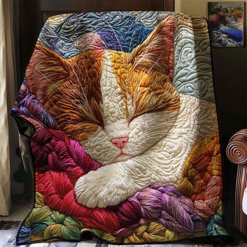 Cute Tabby Cat WP0208001CL Quilt