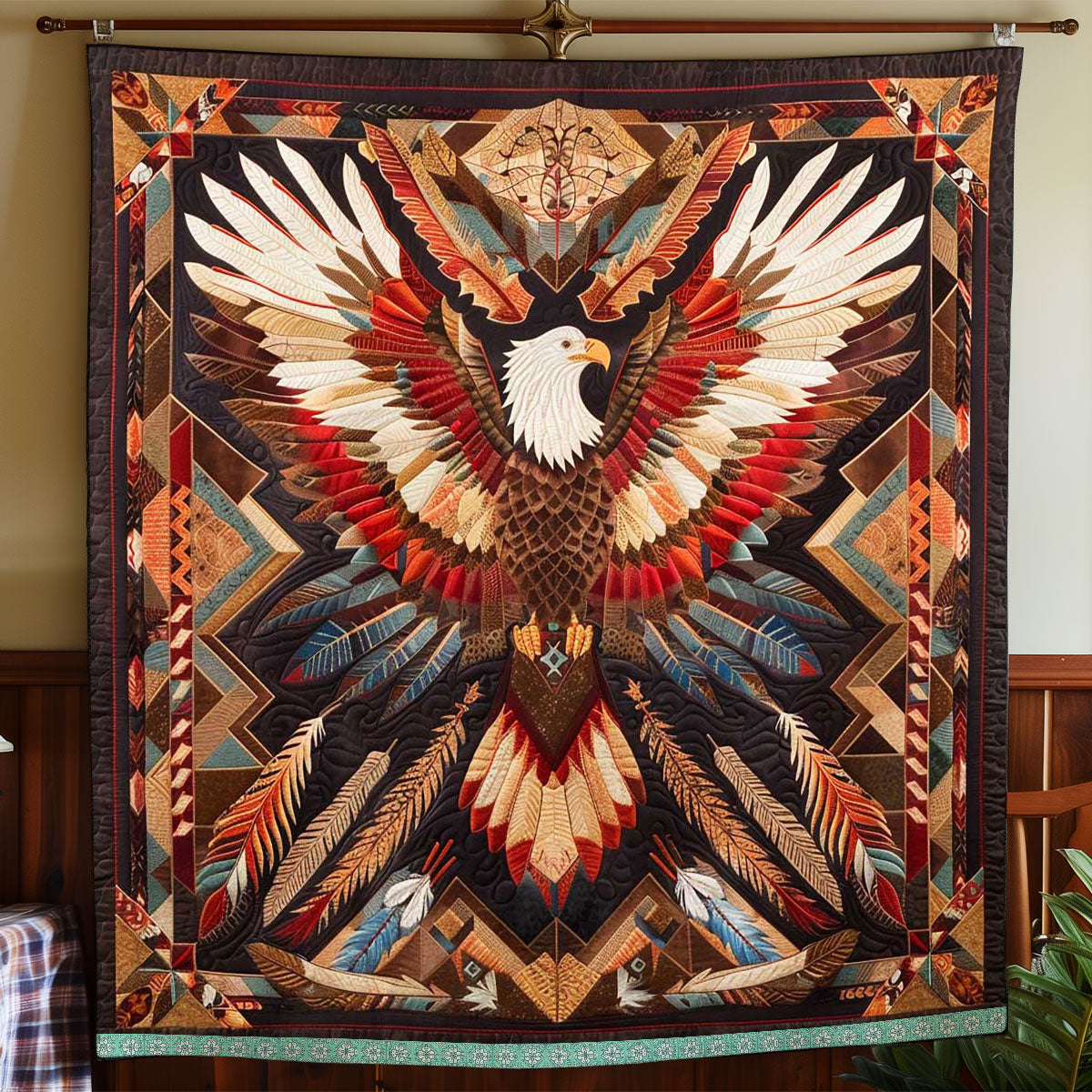 Eagle Feathers Of Freedom WP0909013CL Quilt