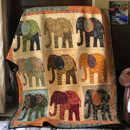 Elephant Collection Patchwork WP0208016CL Quilt