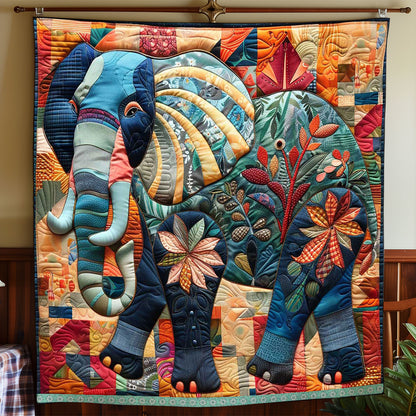 Festival Elephant WP2208011CL Quilt