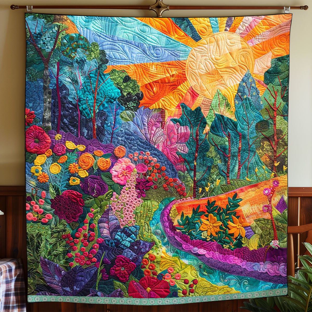 Floral Forest Sunshine WP0509016CL Quilt