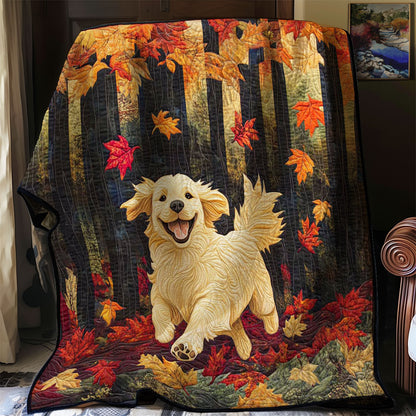 Golden Retriever Maple Forest WP0208019CL Quilt