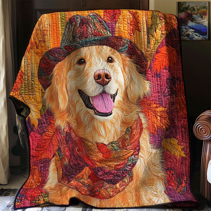 Golden Retreiver Autumn Vibe WP0208020CL Quilt