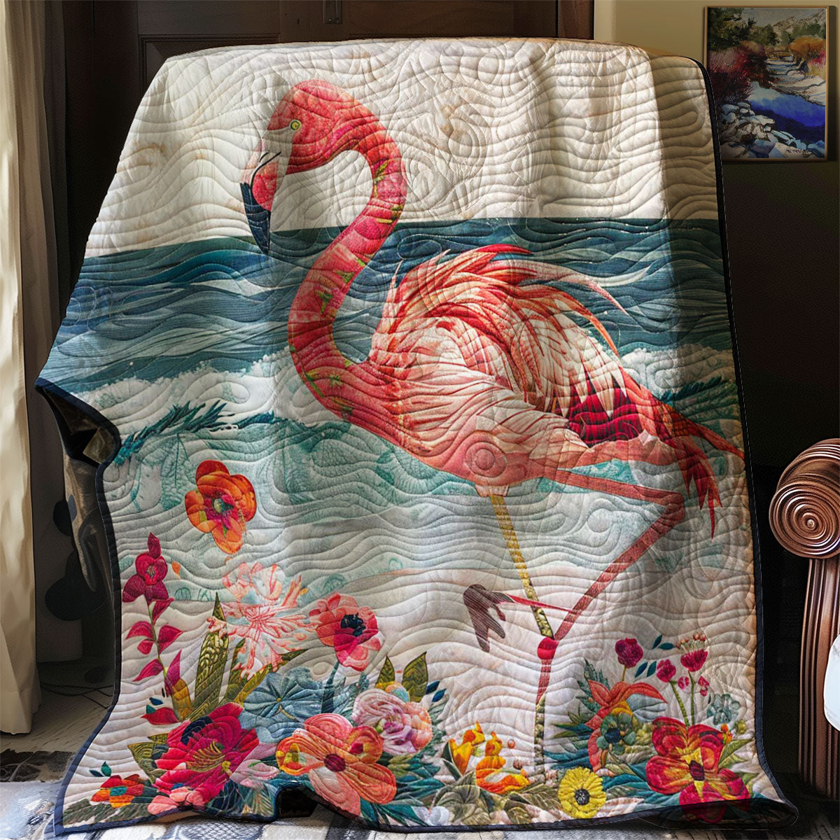 Hawaii Flamingo WP0208008CL Quilt