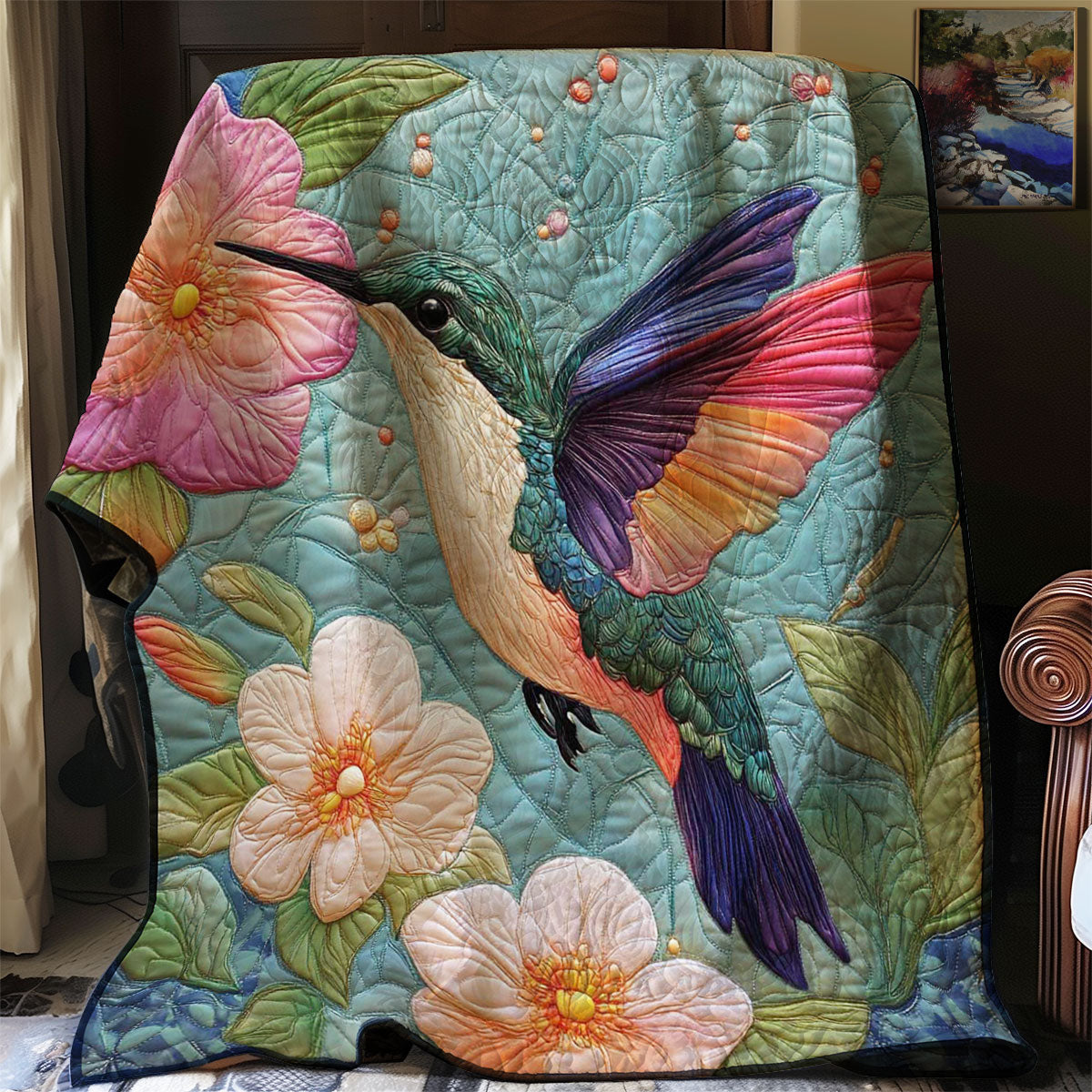 Hummingbird Feeding WP0508024CL Quilt