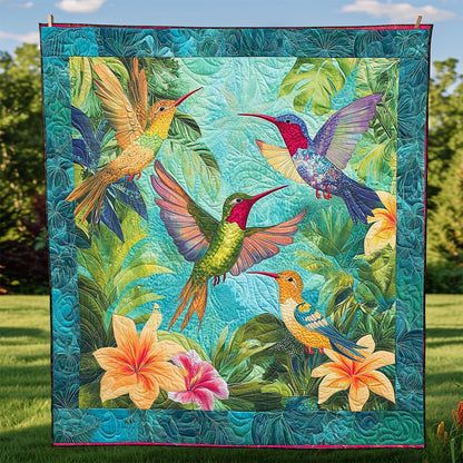 Hummingbird Tropical Forest WP2008033CL Quilt