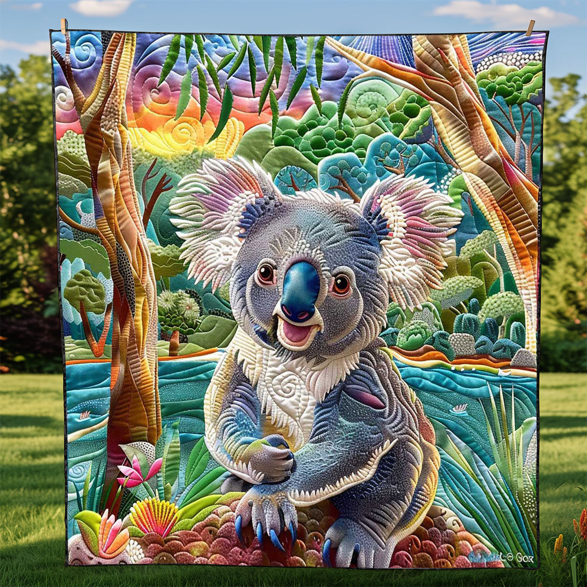 Lake Koala Sunset WP1308019CL Quilt