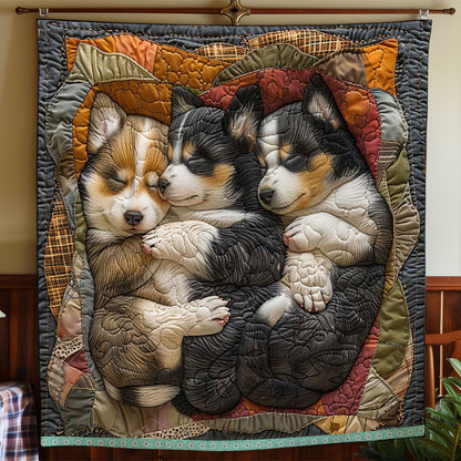Lovable Corgi WP0509027CL Quilt