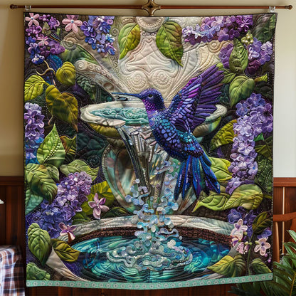 Magical Hummingbird Fountain WP0909064CL Quilt