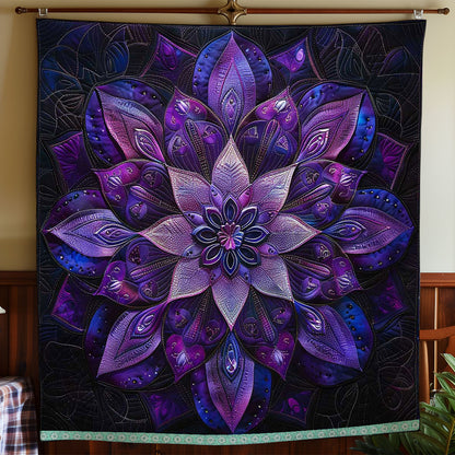 Mysterious Flower Mandala WP2208018CL Quilt