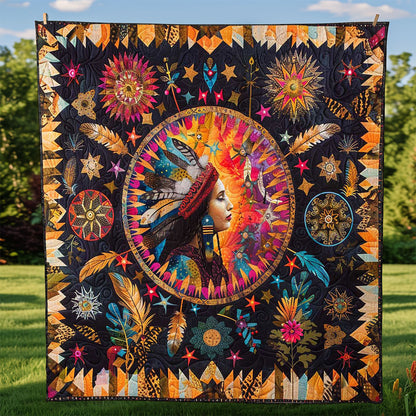 Native American Woman WP1508014CL Quilt