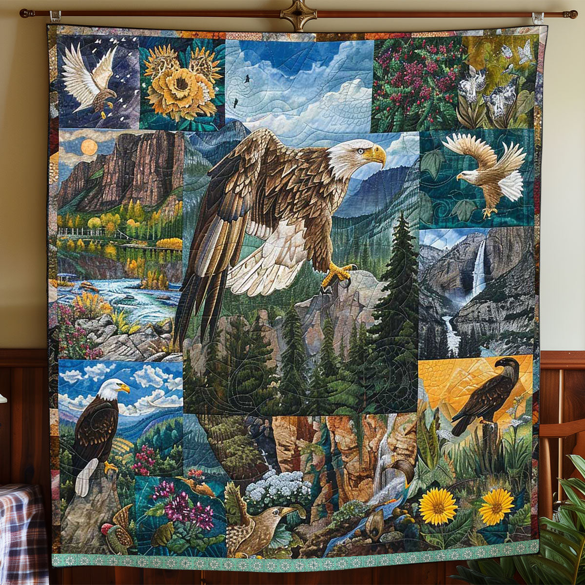 Nature Habitat Eagle WP0409031CL Quilt