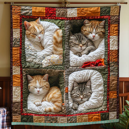 Nestling Cat WP0409032CL Quilt