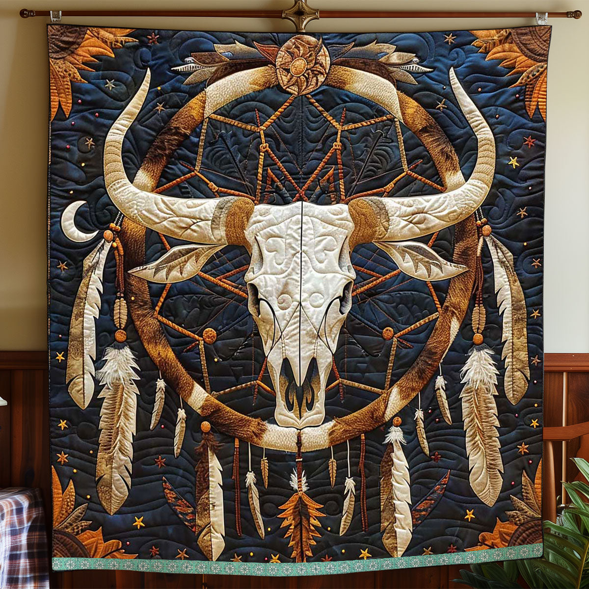 Night Guard Native American WP2208041CL Quilt