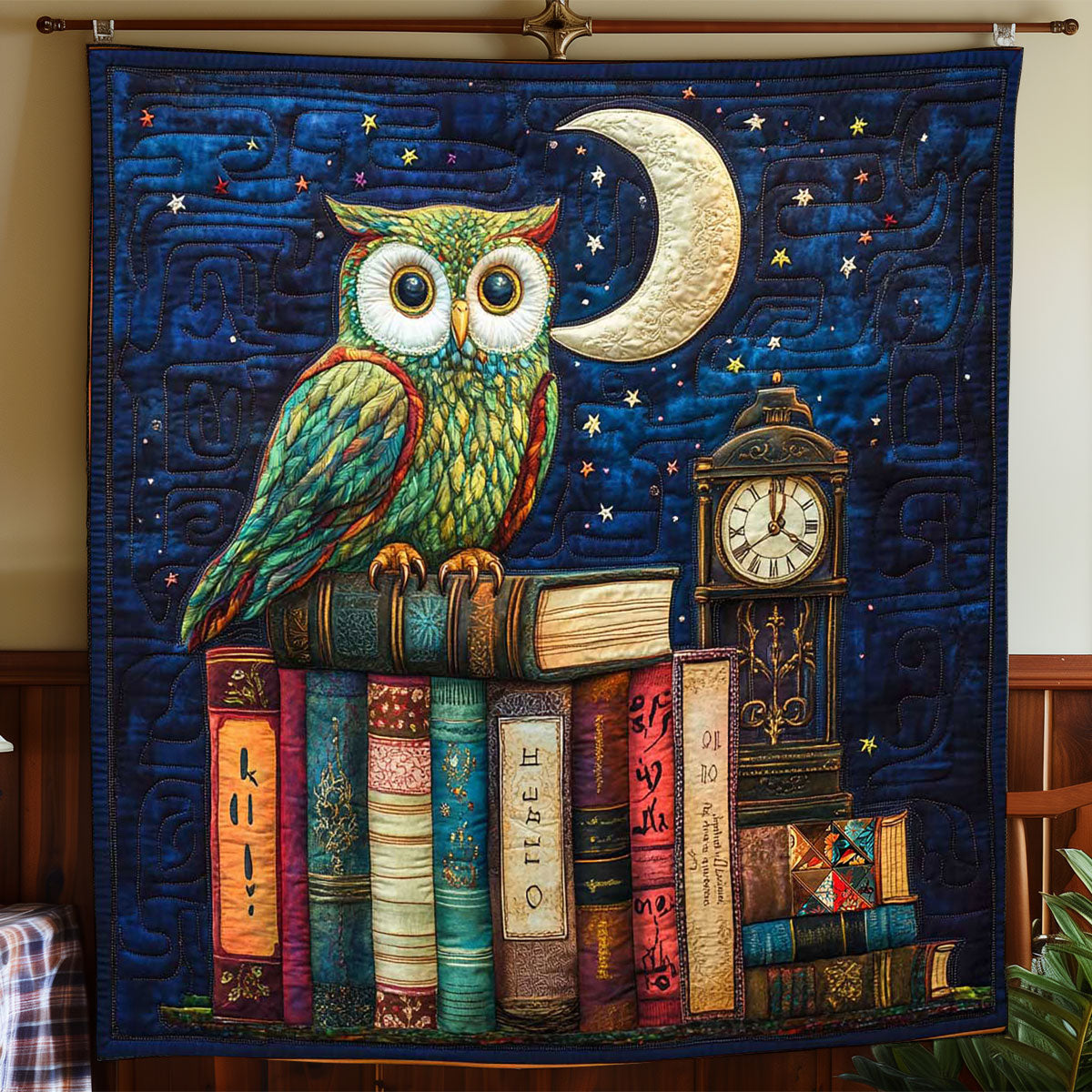 Owl Book Store WP1911023CL Quilt