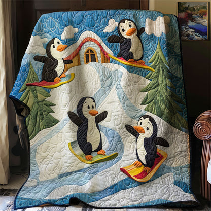 Playing Penguine WP0508027CL Quilt