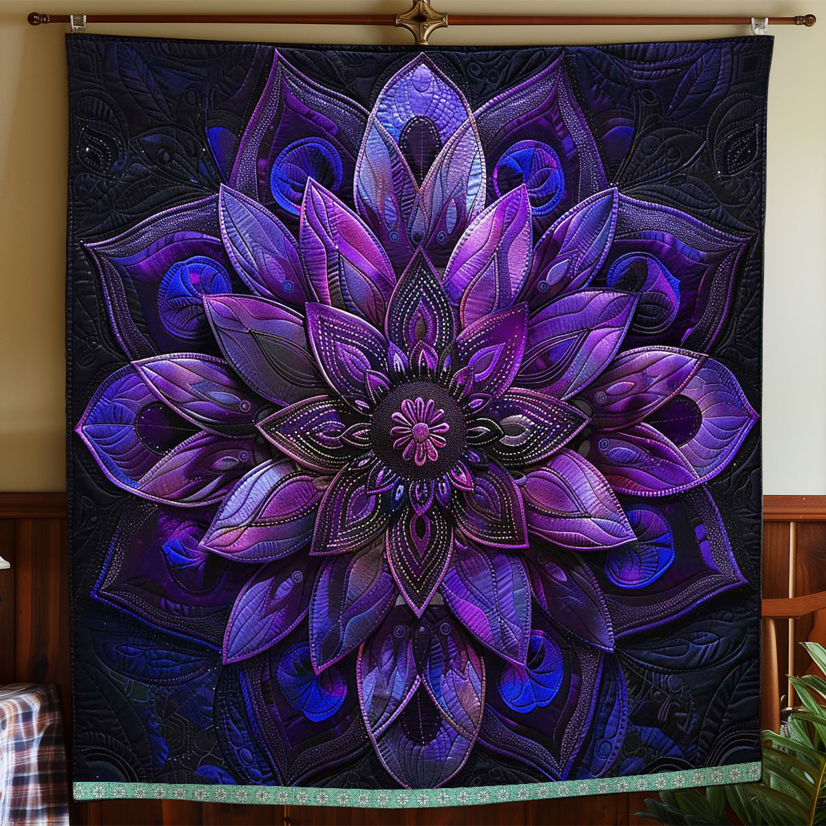 Poisonous Purple Flower WP2208022CL Quilt