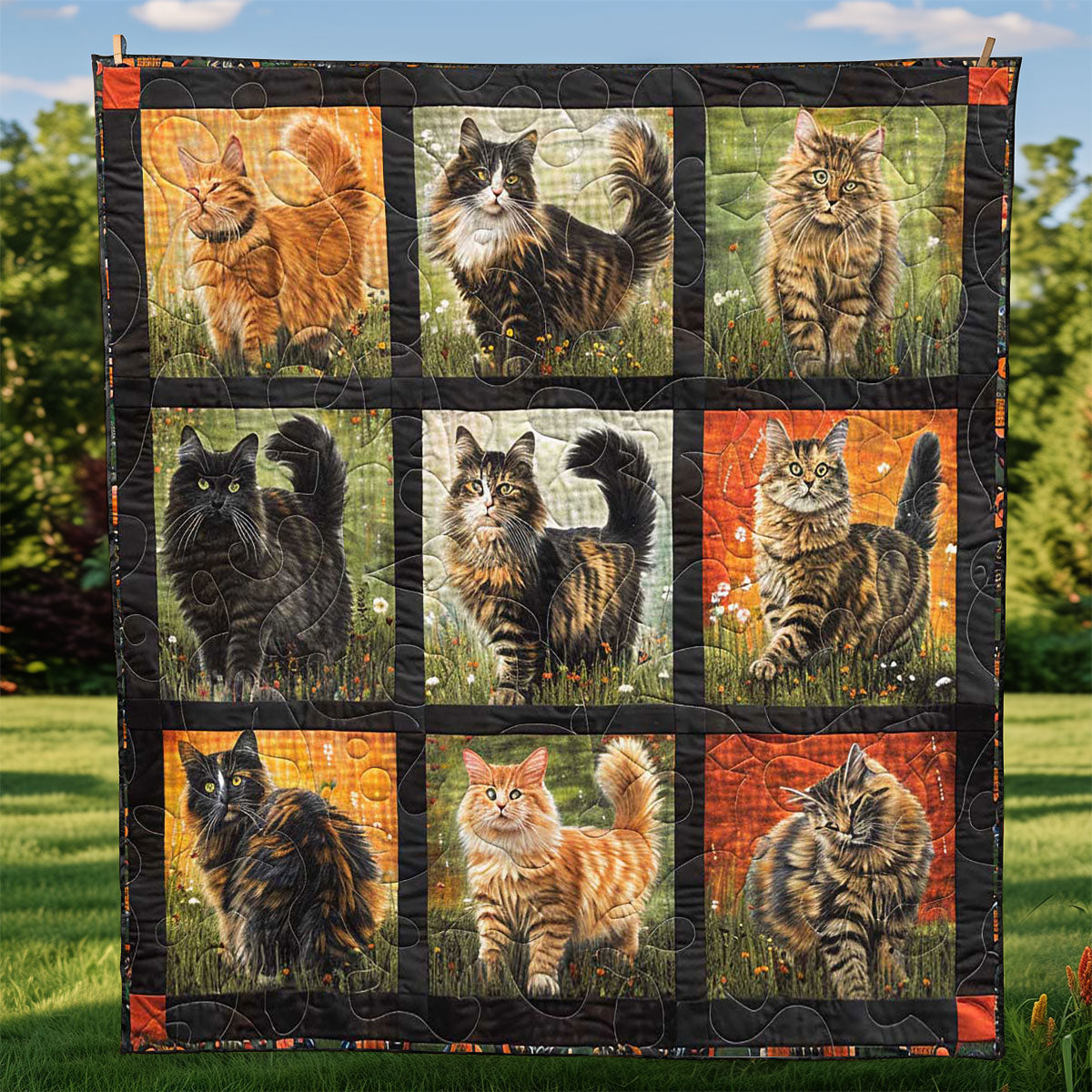 Royal Walking Cat WP1308058CL Quilt