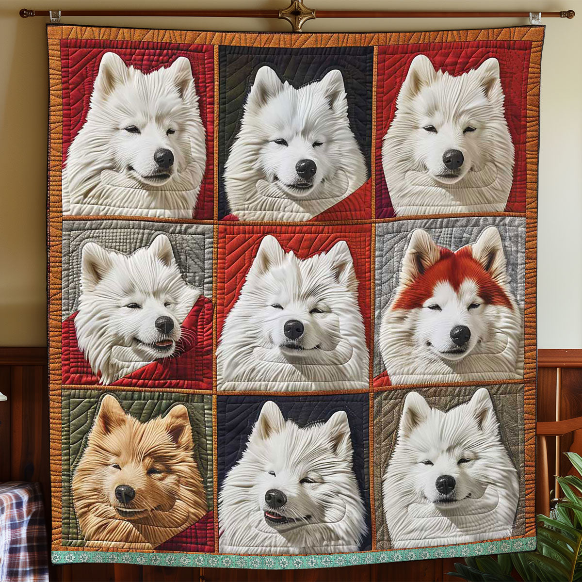Samoyed Breed WP3008021CL Quilt