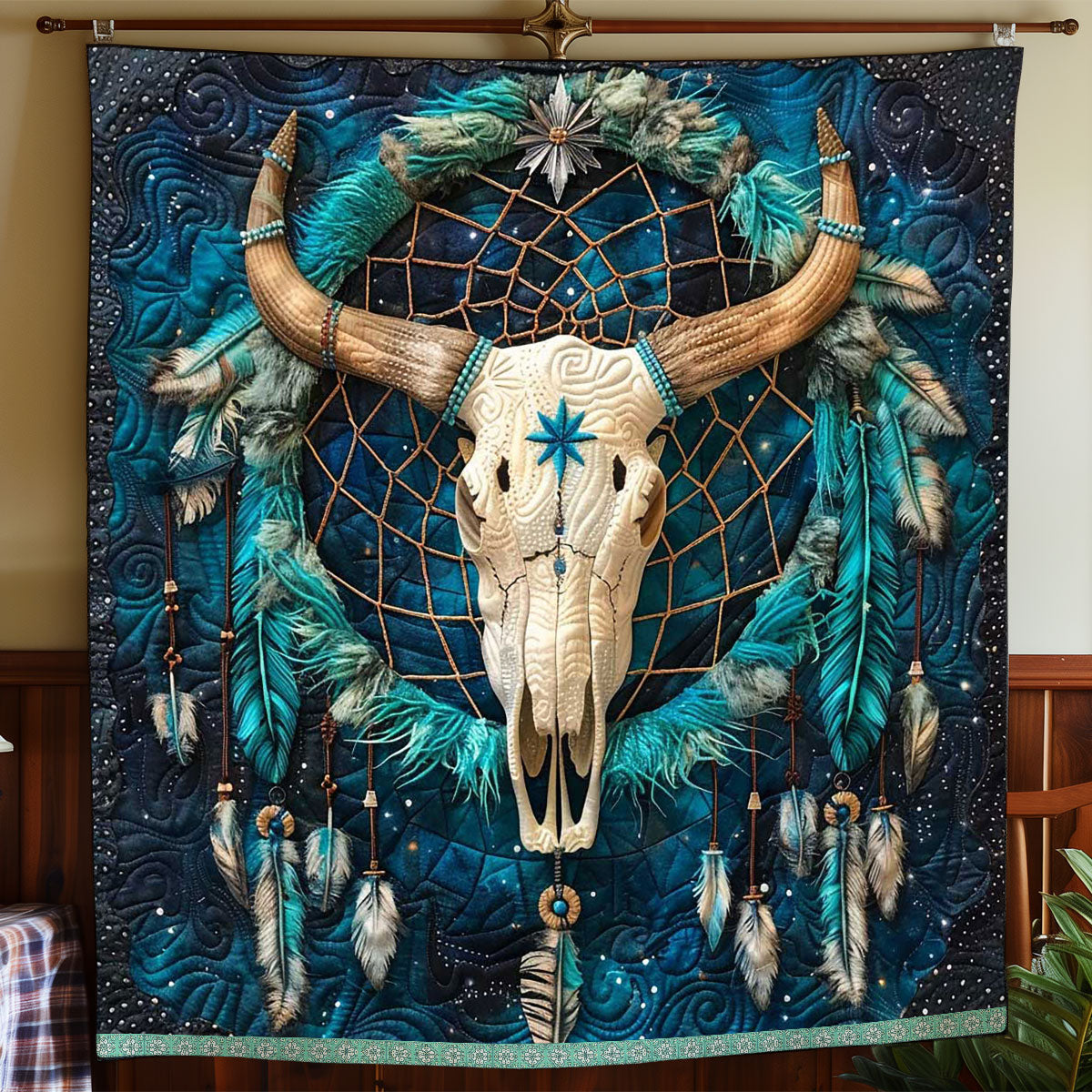 Skull Dreamcatcher WP2208034CL Quilt