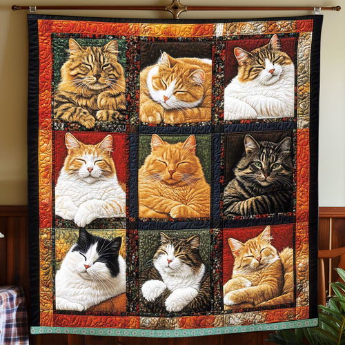 Sleeping Cat Collection WP0708028CL Quilt